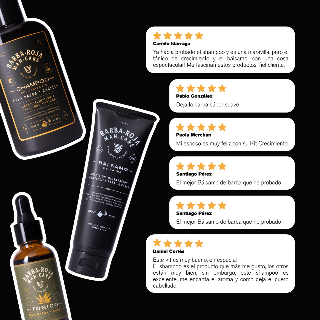Kit Crecimiento de Barba & Cabello