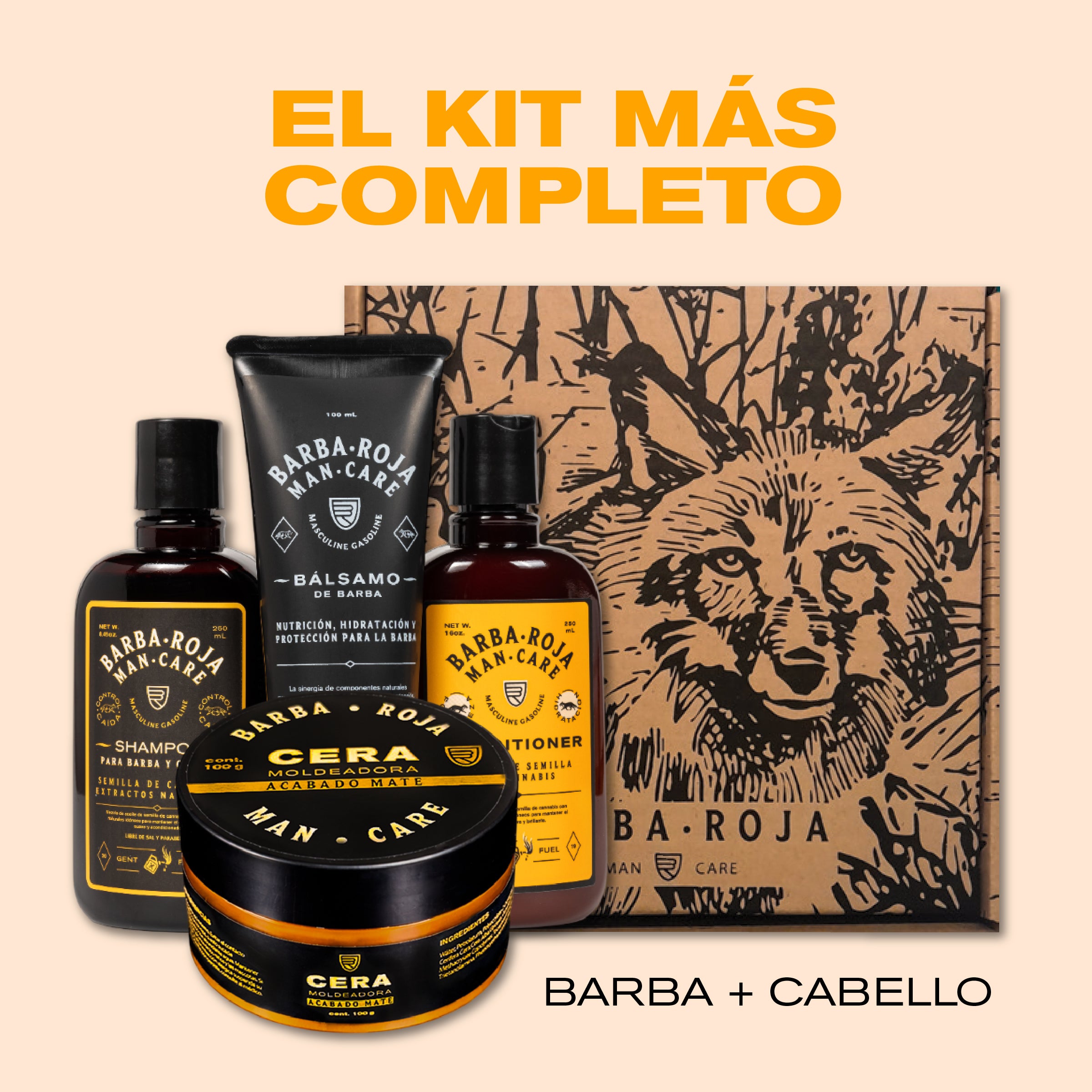Kit de cuidado Cabello y Barba