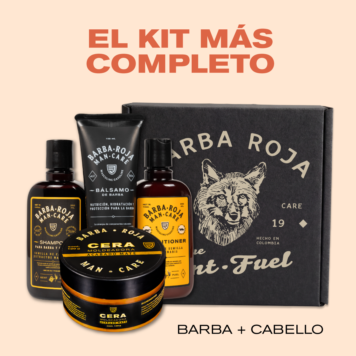 Kit de cuidado Cabello y Barba